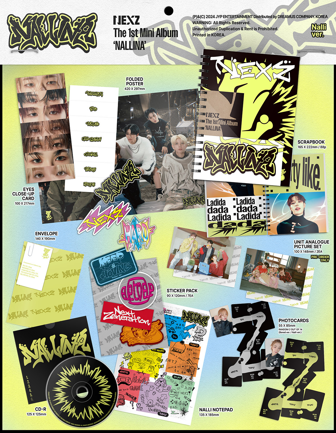 NEXZ The 1st Mini Album 'NALLINA' 特設サイト