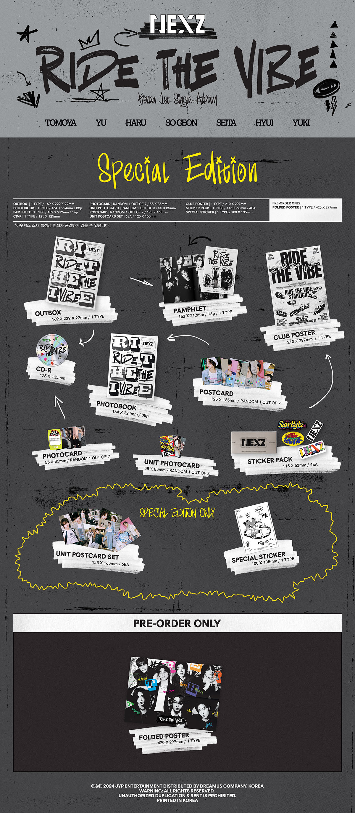 NEXZ Korea 1st Single Album『Ride the Vibe』特設サイト