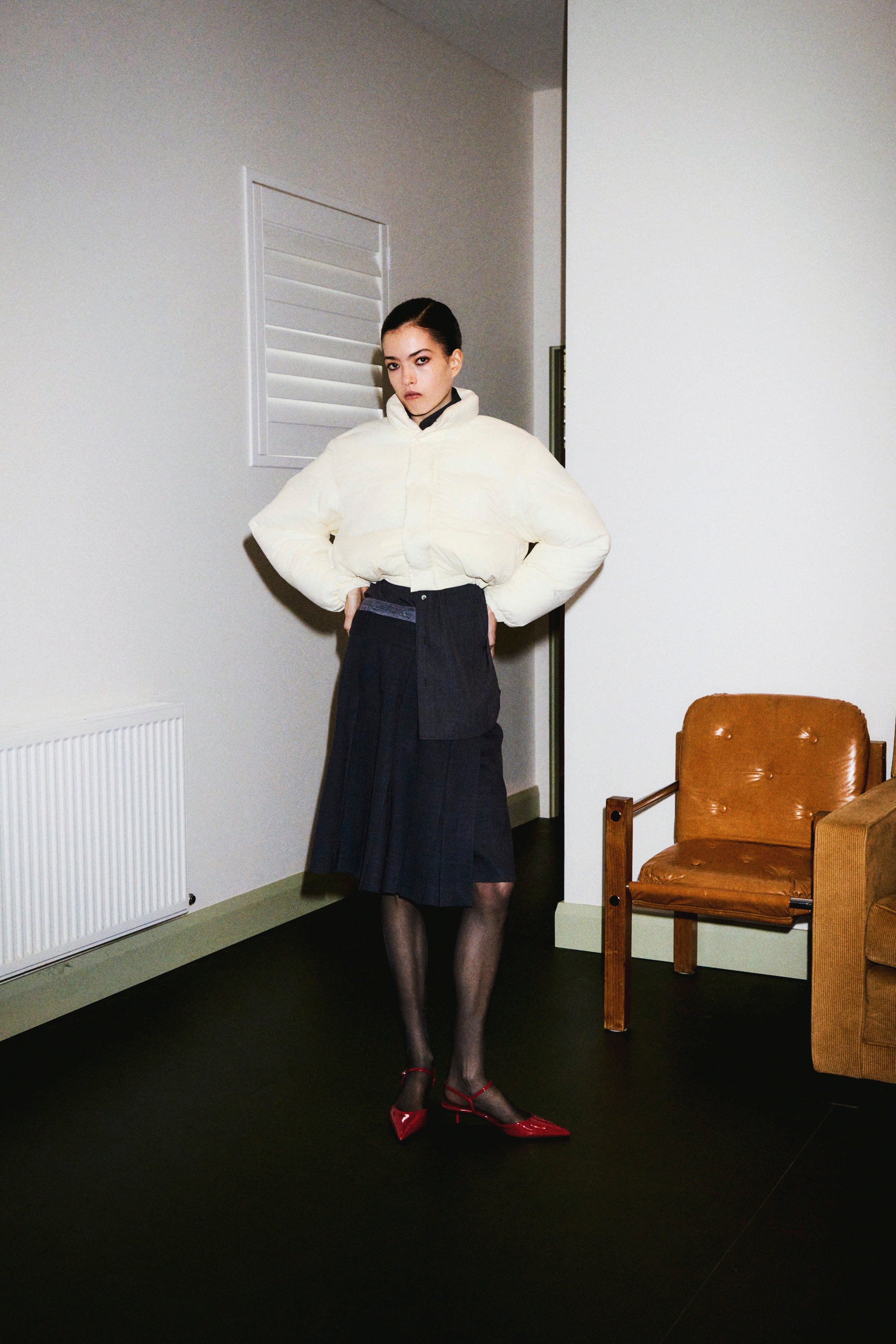 short balloon down jacket – NKNIT