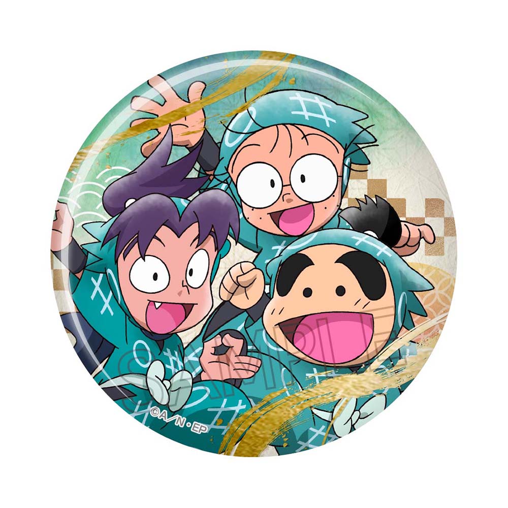 忍たま乱太郎 箔押し缶バッジ 乱＆きり＆しん | NHK キャラクター