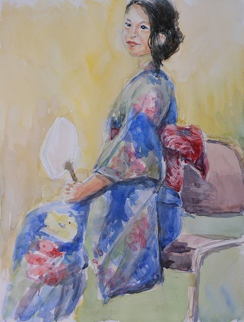 人物画｜人物写生会（浴衣） | 日曜画家協会