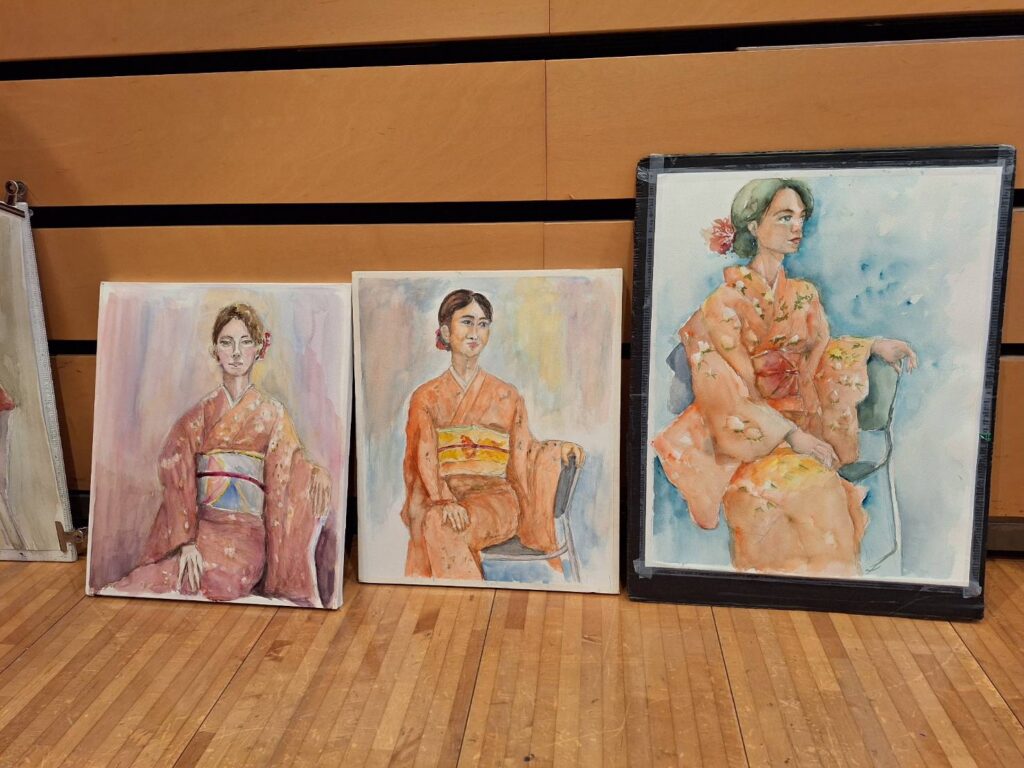 人物画｜人物写生会｜女性を描く｜着衣：着物・晴れ着｜2026年1月