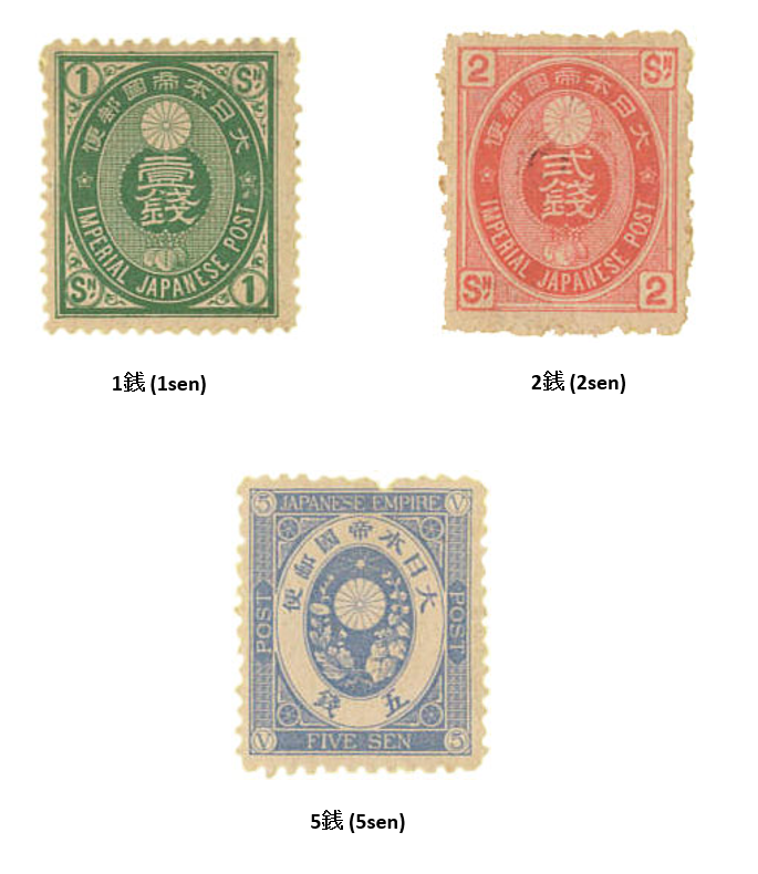 U小判切手 > - Koban stamp (U Koban Series) Issued on 1883(Meiji16