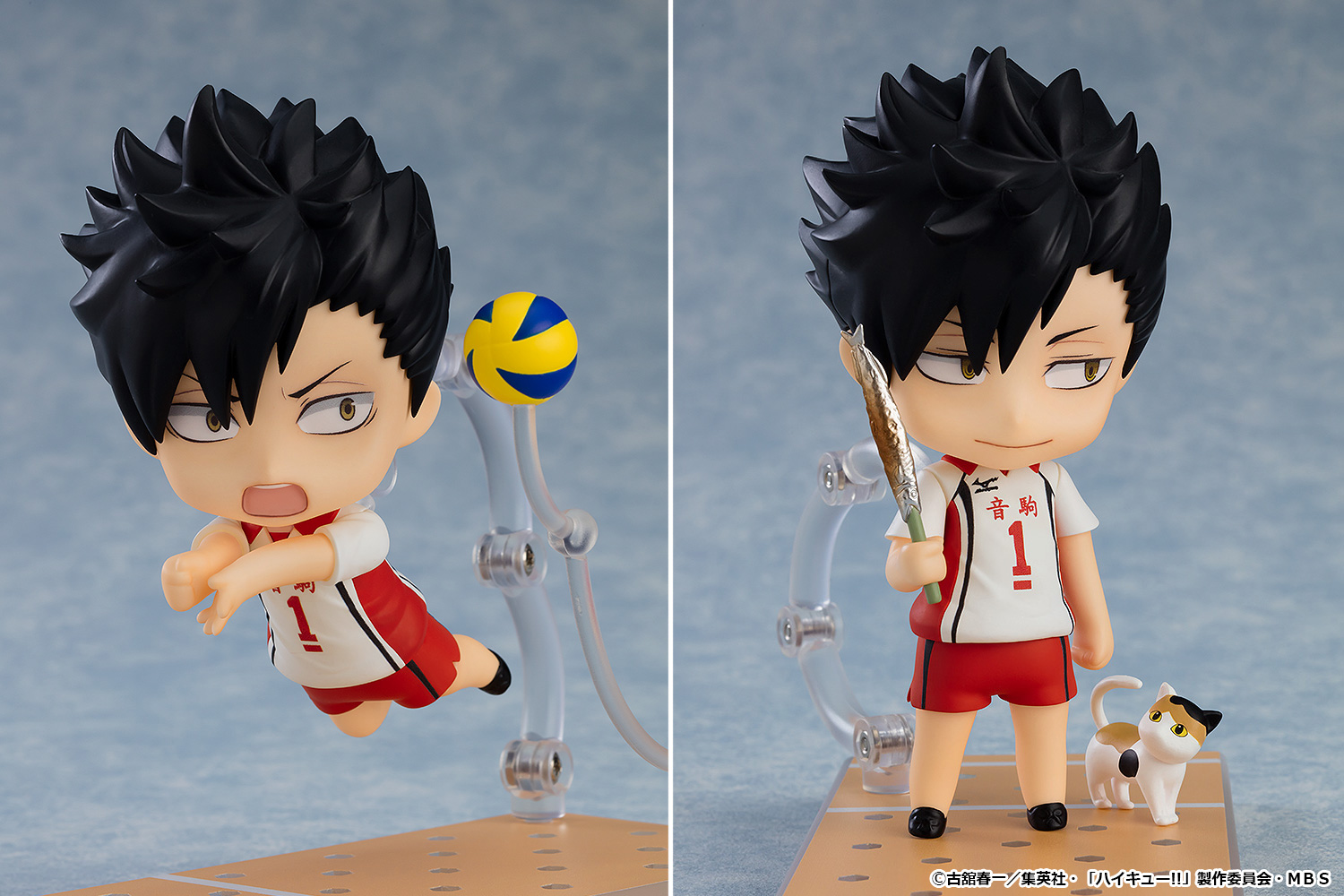 ハイキュー」研磨&黒尾のセカンドユニフォーム姿のねんどろいど登場に
