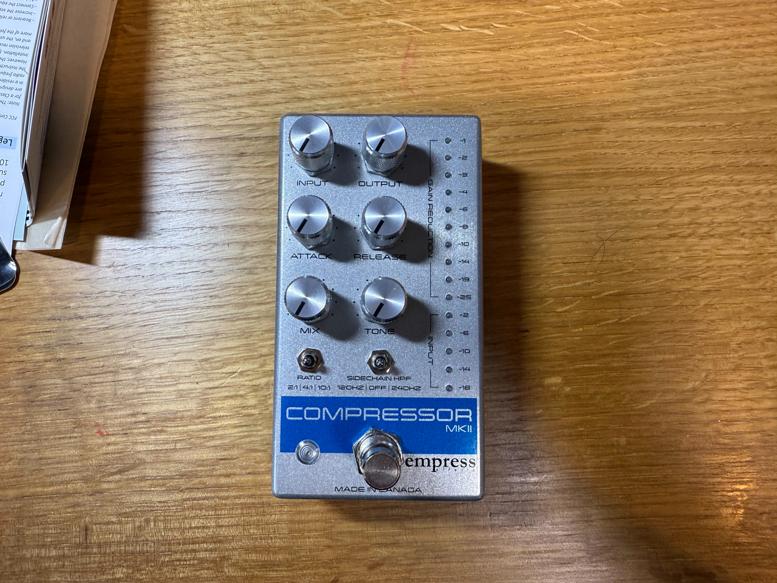 おすすめのコンプレッサーペダル / Empress Effects Compressor MKII