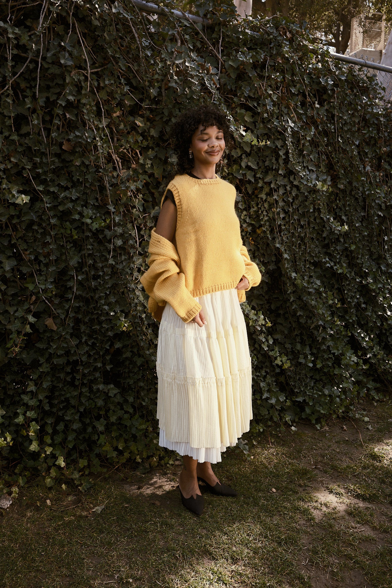 Handmade chunky knit cardigan | Sheba Cardigan Sweater- Habanero