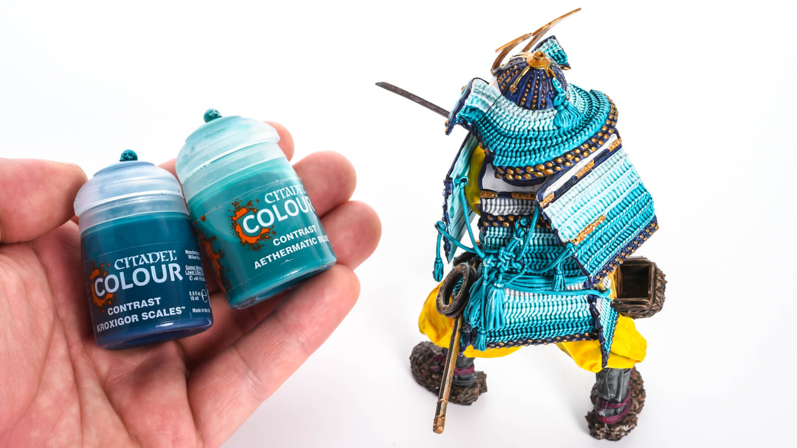 日本の色彩でプラモデルを塗ろう。シタデルカラーで彩る、藍染の