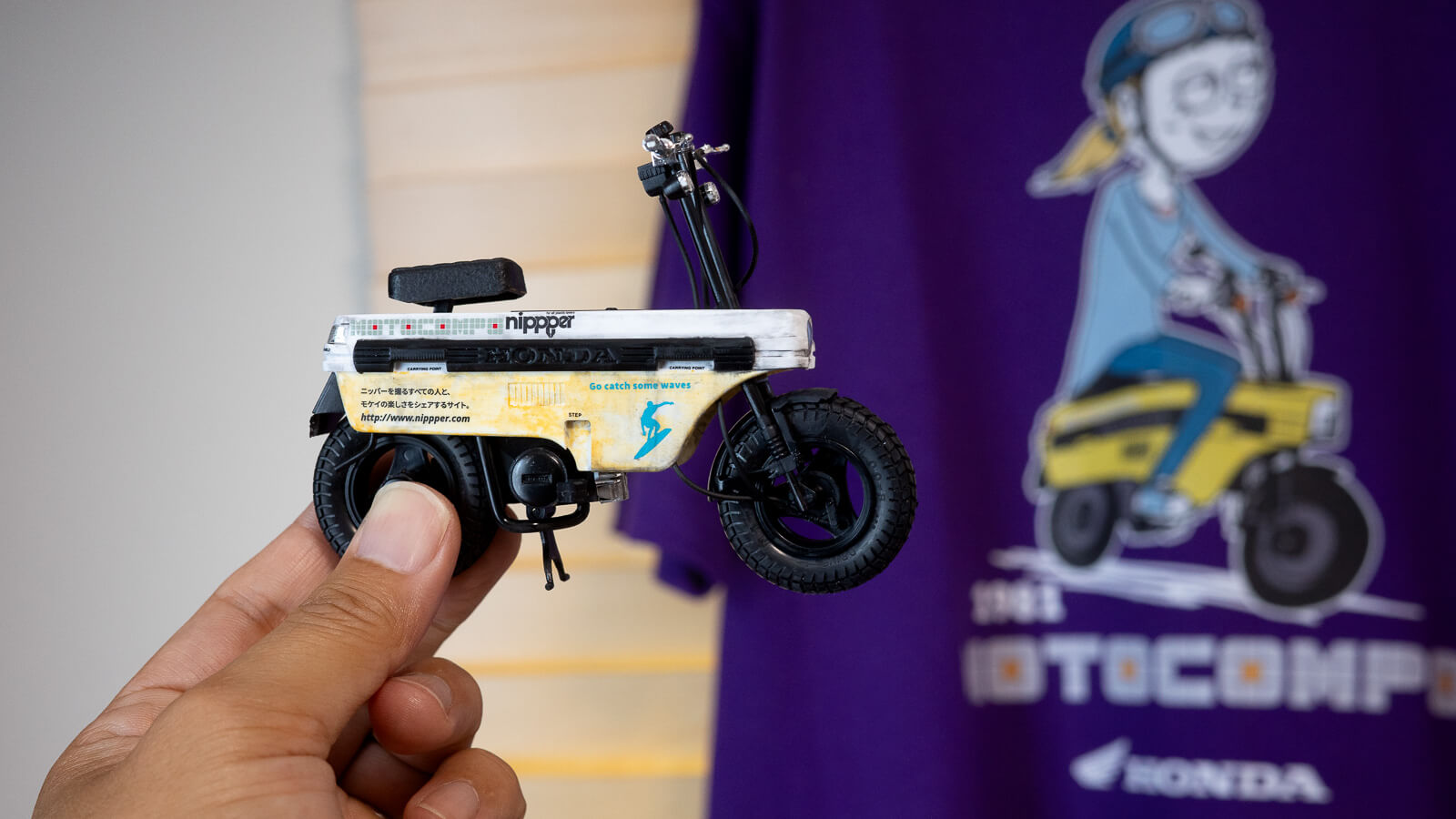 Tシャツが僕にモトコンポのプラモを作らせた。「HOBBY THE PEPOLE」と