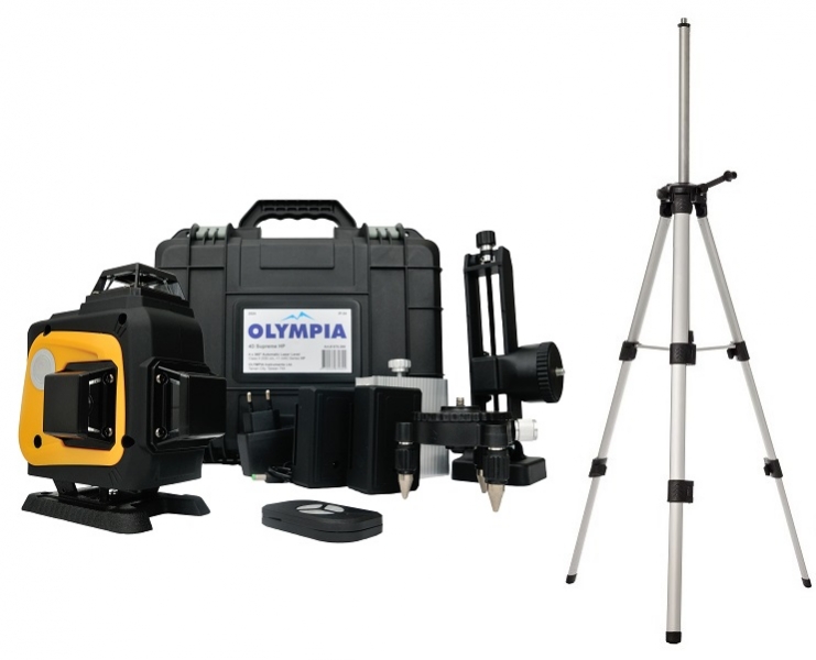 Лазерний рівень 4D-лазер OLYMPIA 4D Extreme HP + штатив 1.5 метра
