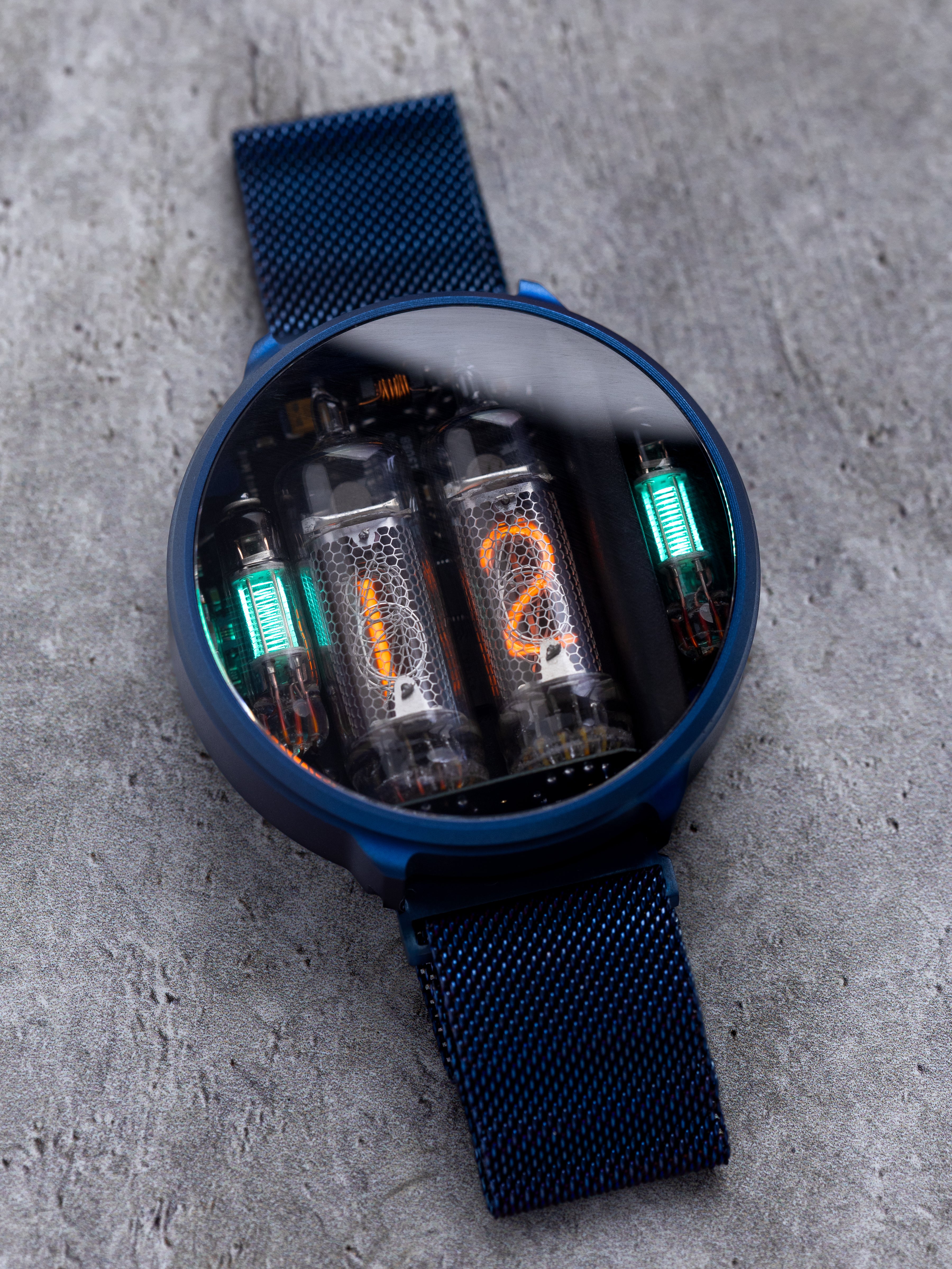 NIWA Nixie watch V 2.0 - Fallout blue. – NIWA Watches store