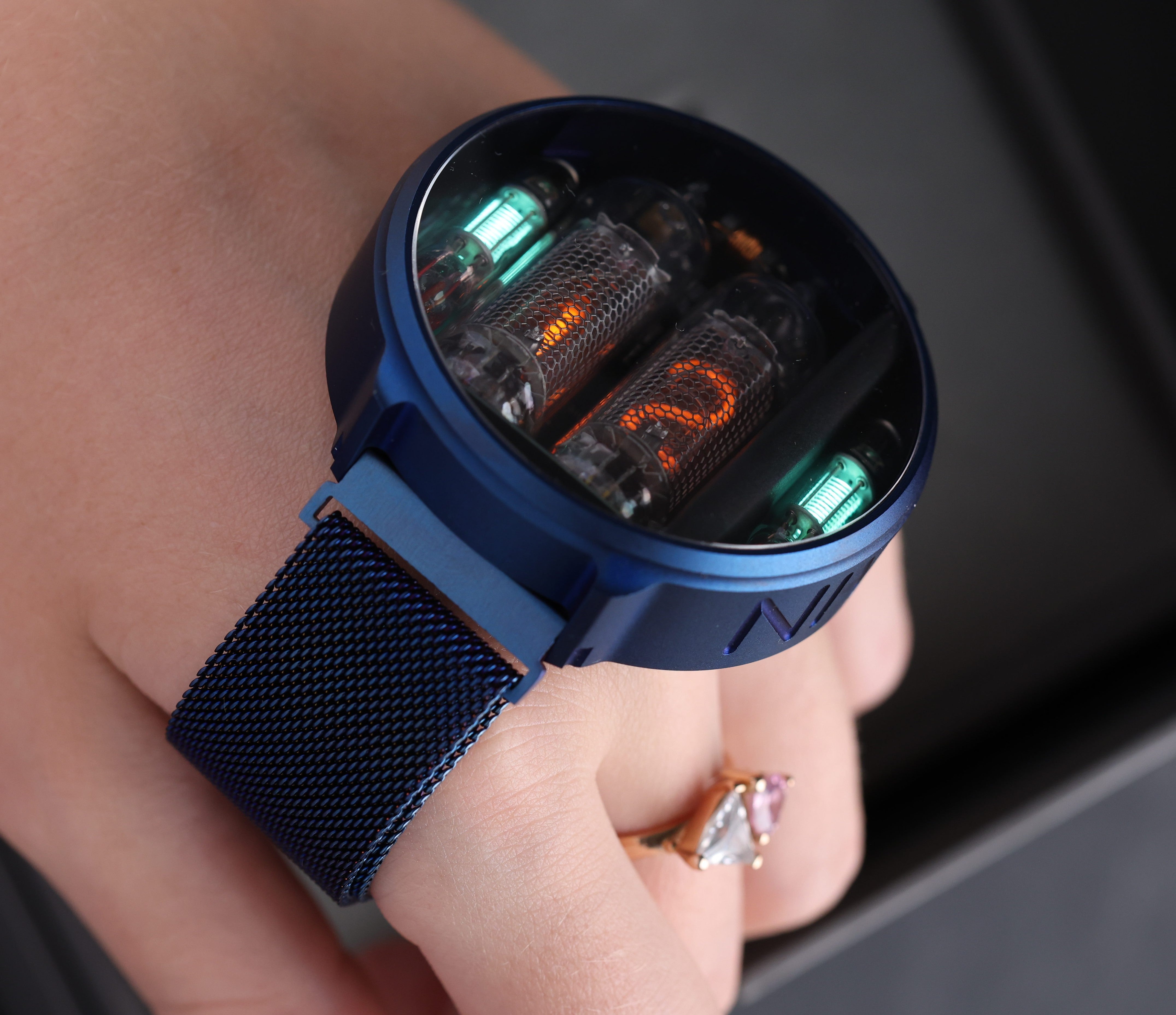 NIWA Nixie watch V 2.0 - Fallout blue. – NIWA Watches store