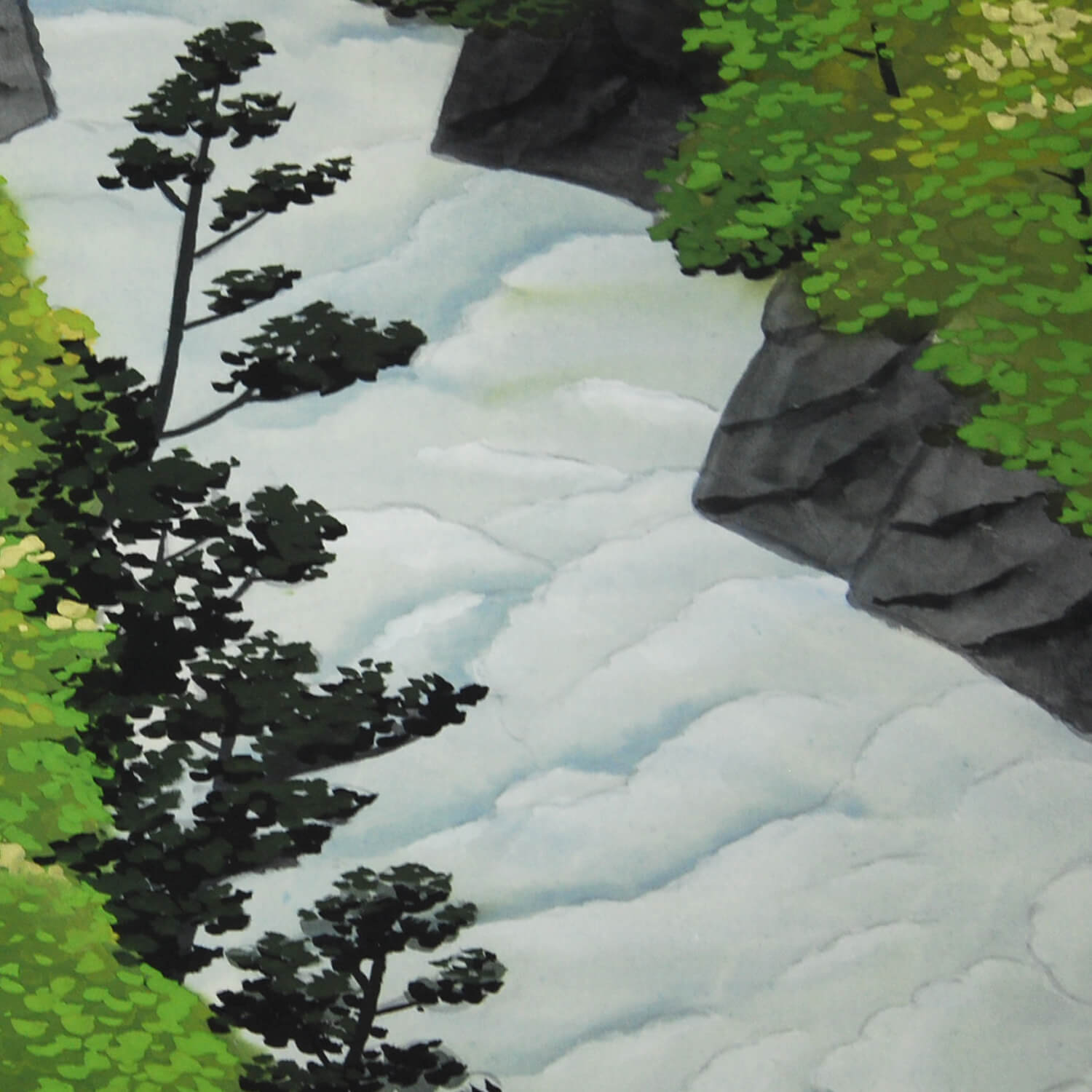 小暮成起 / 彩色山水 | 掛軸 - 野村美術