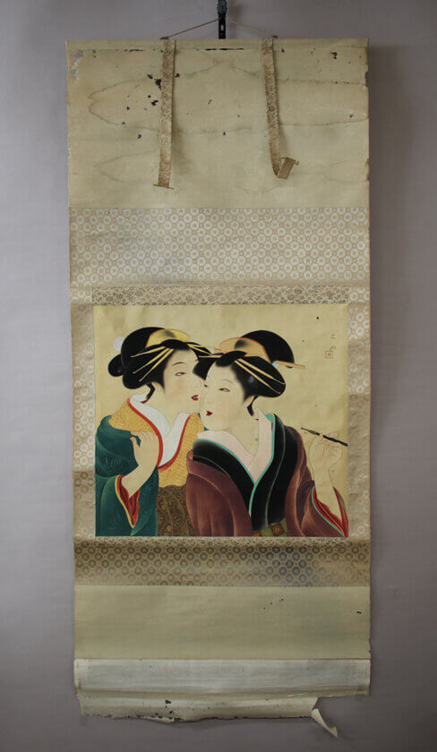 掛軸、家族の絆を深める: 海外からの特別な修復依頼 - 野村美術