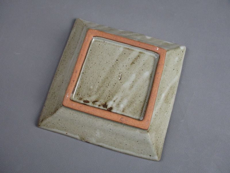 島岡達三 地釉象嵌縄文角皿 人間国宝 益子焼 | のみの市