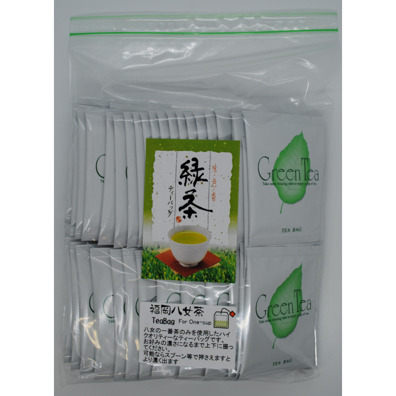 八女上煎茶ティーバッグ 個包装2g x 52p | 野中茶舗