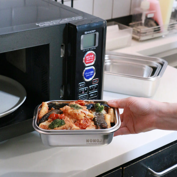 電子レンジで使えるステンレス保存容器『マジックコンテナ』｜ののじ