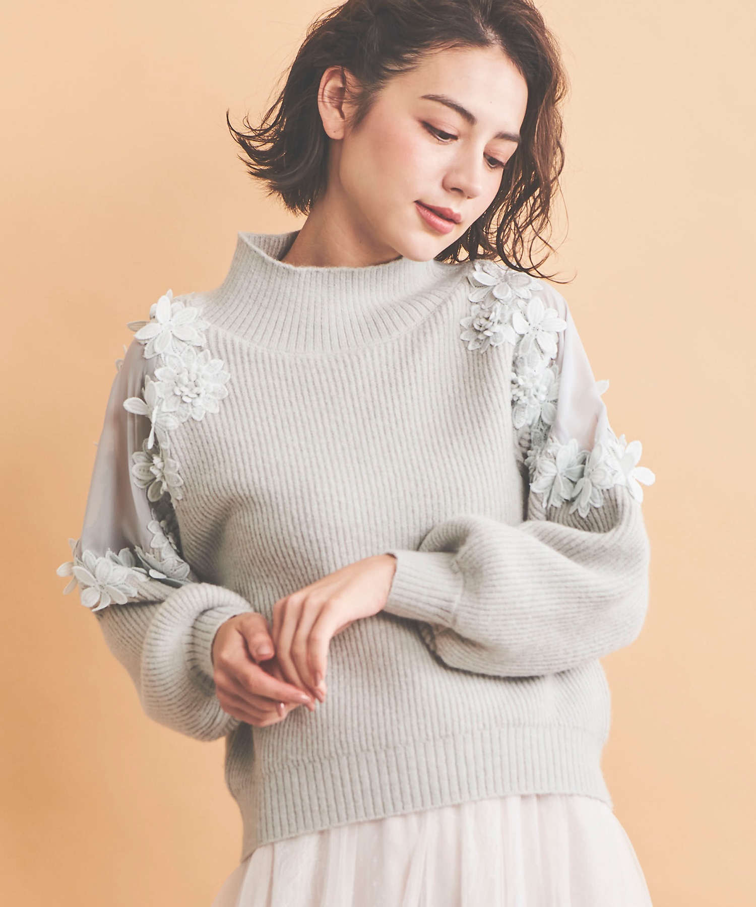 ショルダーレースニット | ニット | NOELA OFFICIAL WEB STORE