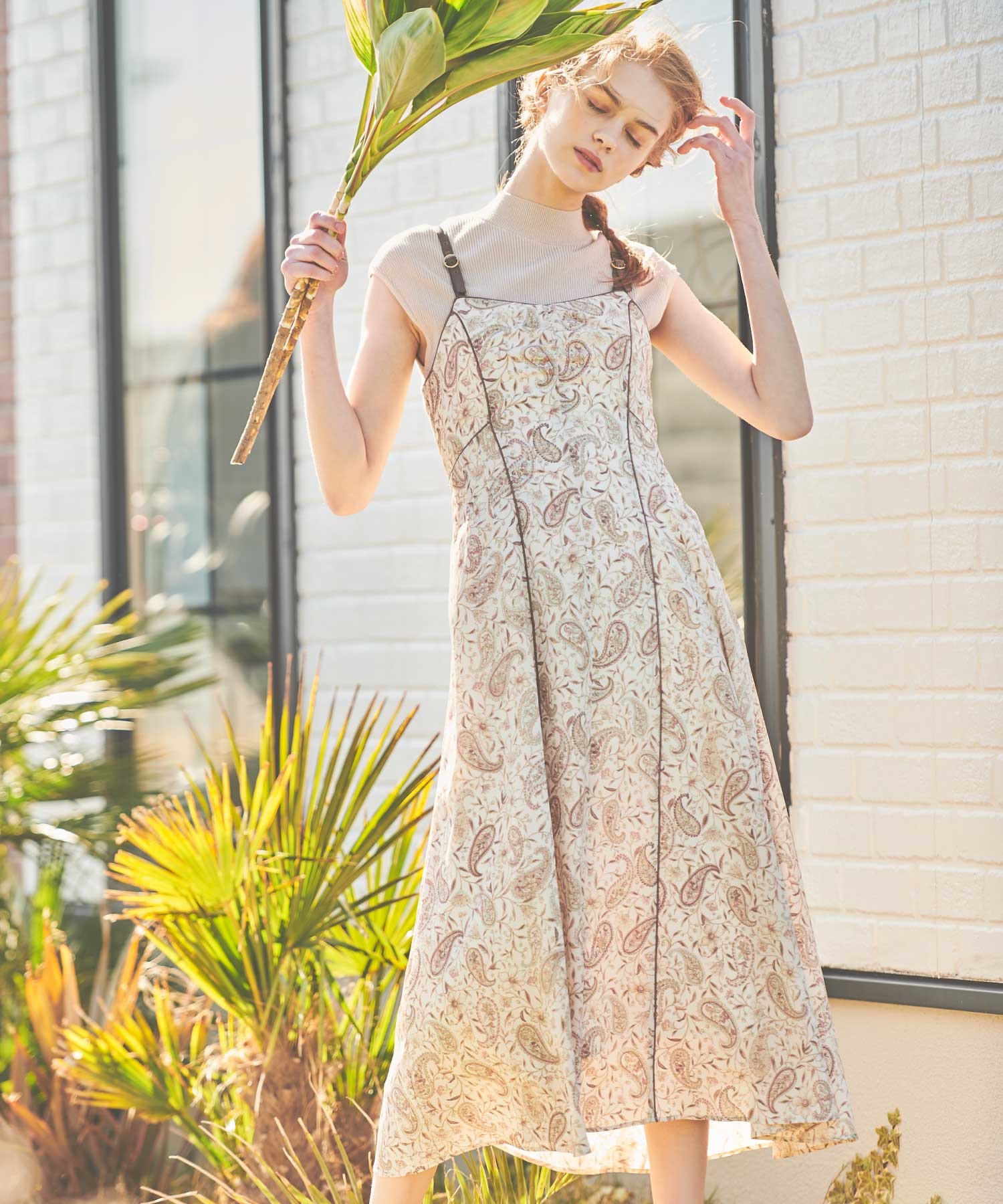 ペイズリープリントキャミワンピース | キャミワンピース | NOELA