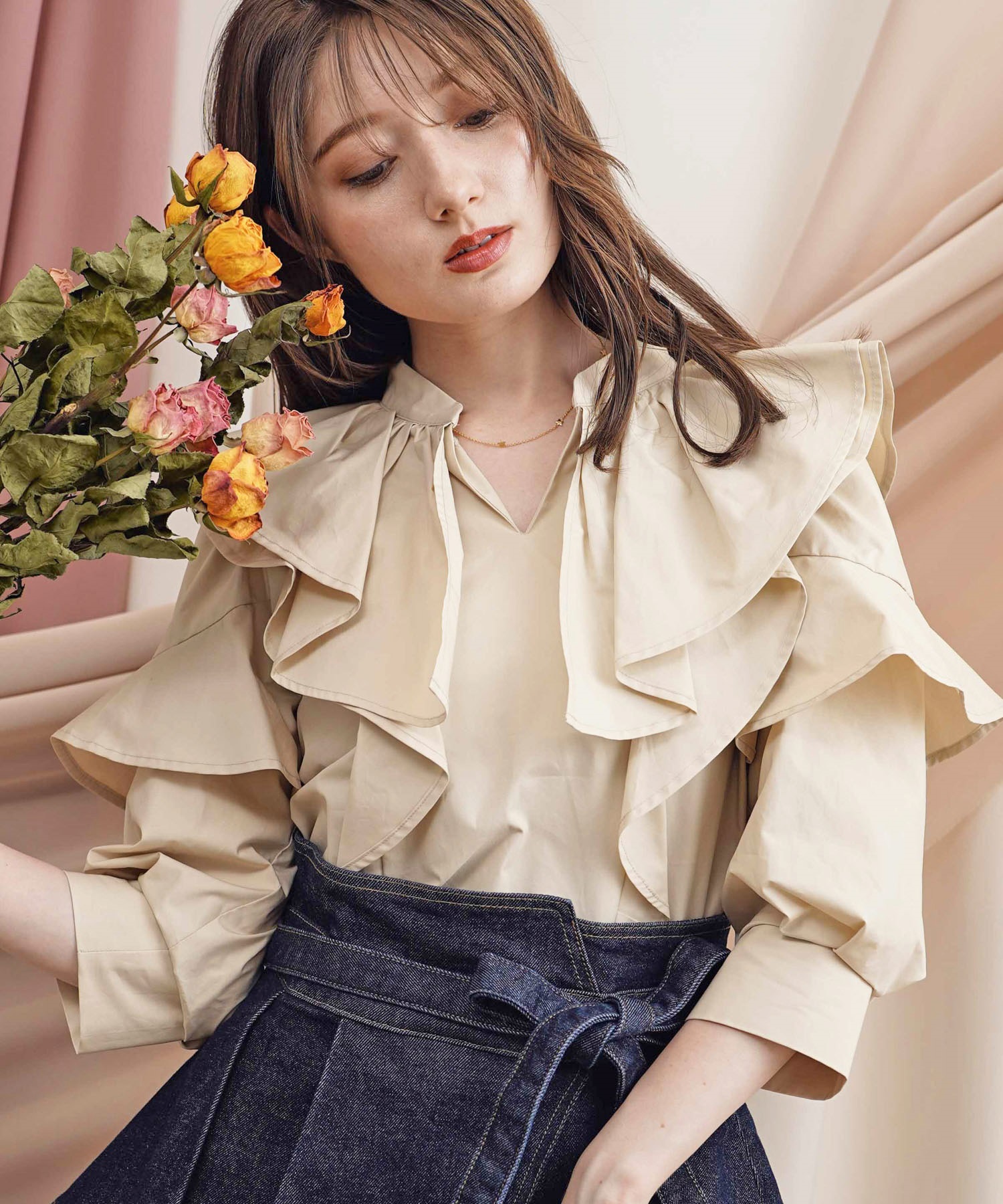 フリルブラウス | シャツ・ブラウス | NOELA OFFICIAL WEB STORE