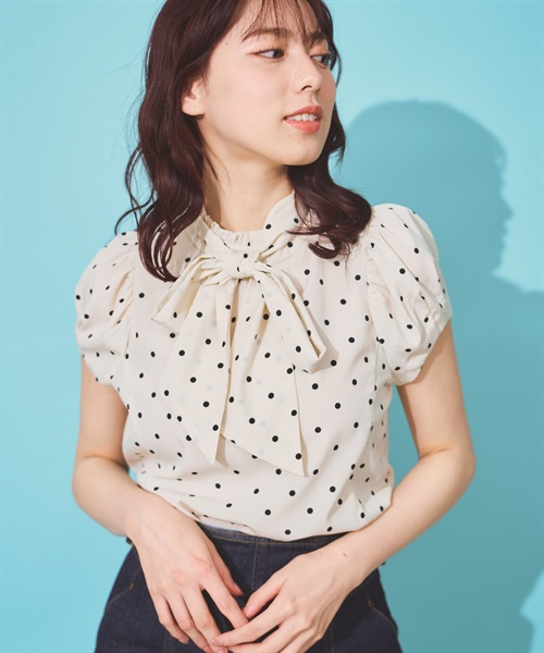 ドットボウタイブラウス | シャツ・ブラウス | NOELA OFFICIAL WEB STORE