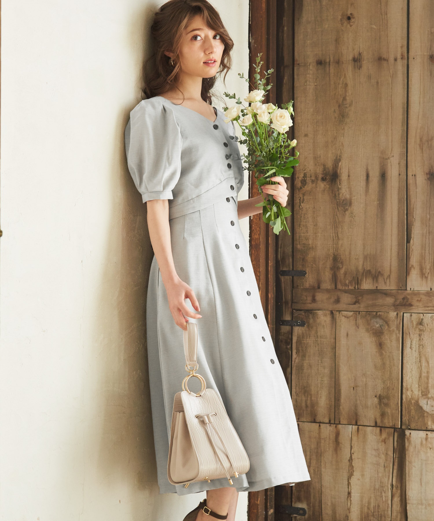 リネンタッチワンピースセット | ロングワンピース | NOELA OFFICIAL