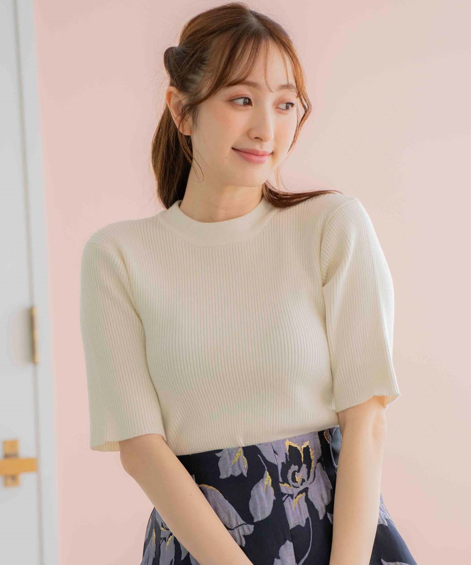 ハイネック5分袖ニット | ニット | NOELA OFFICIAL WEB STORE