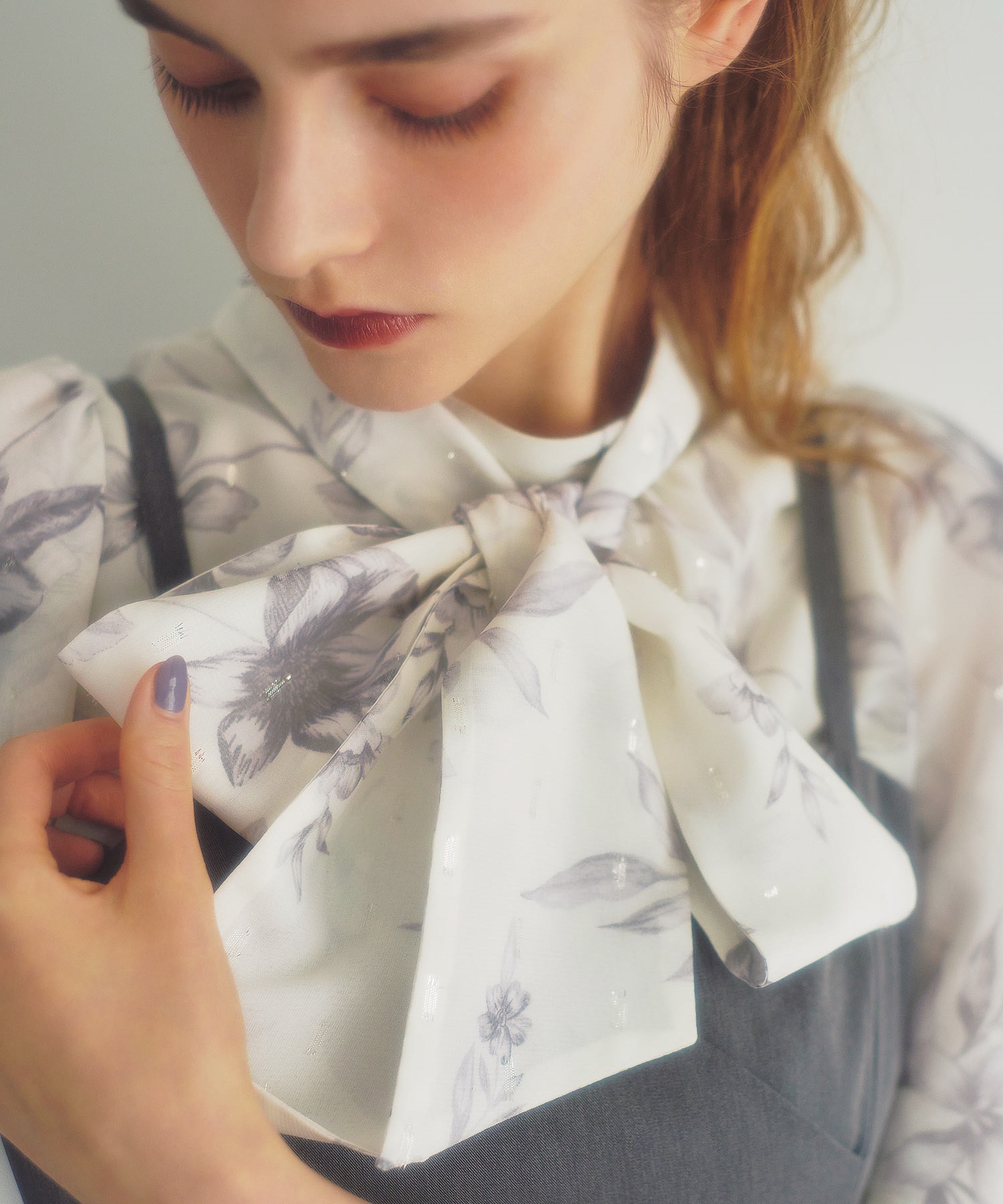 ラメカットジャガードブラウス | シャツ・ブラウス | NOELA OFFICIAL