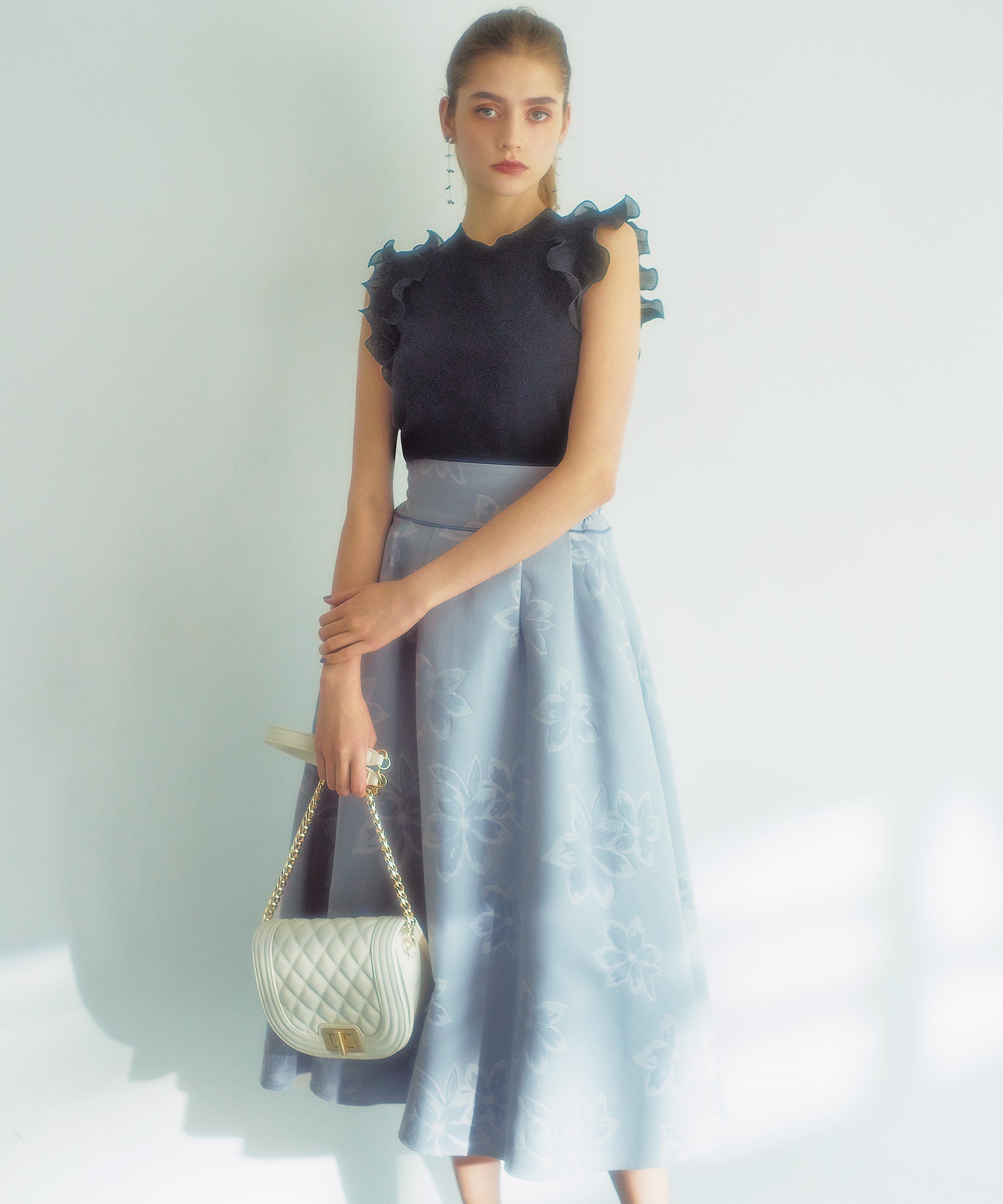 ジャガード花柄スカート | フレアスカート | NOELA OFFICIAL WEB STORE