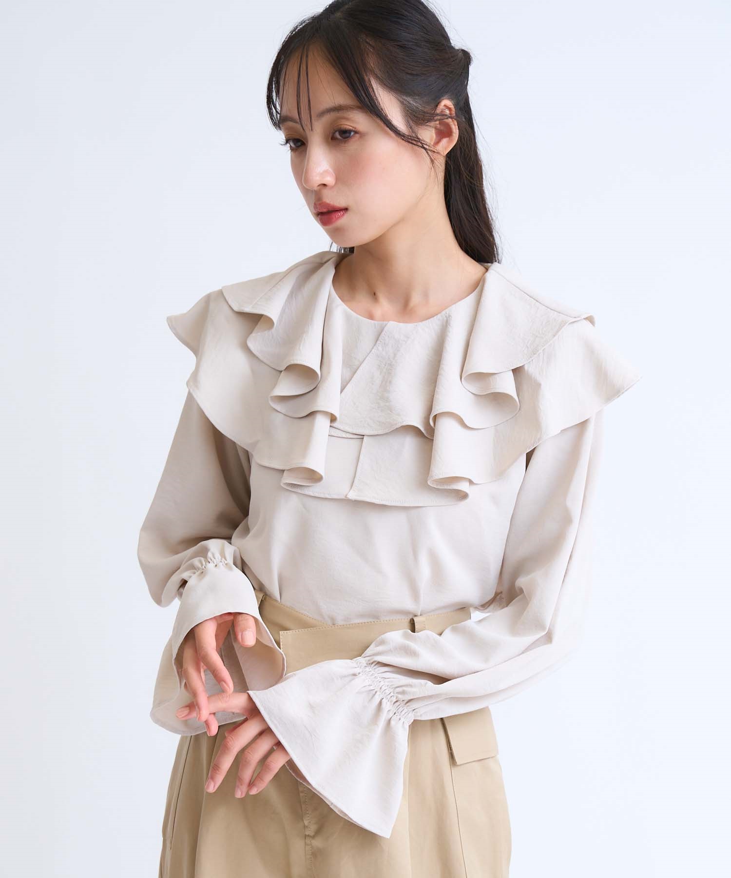 フリルカラーブラウス | シャツ・ブラウス | NOELA OFFICIAL WEB STORE