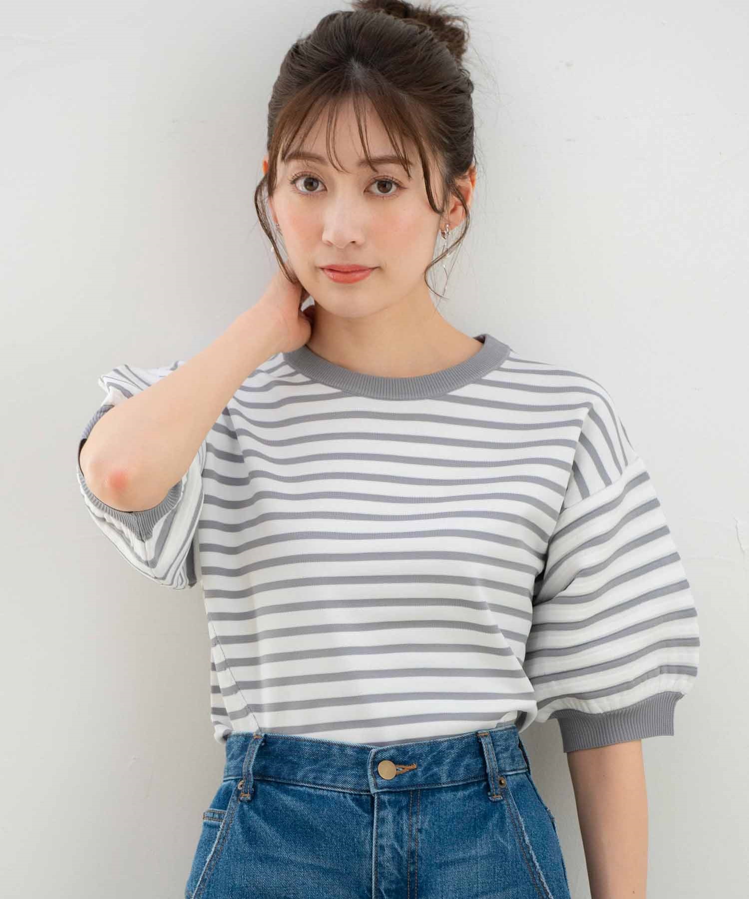 クロップドボーダーニット | ニット | NOELA OFFICIAL WEB STORE