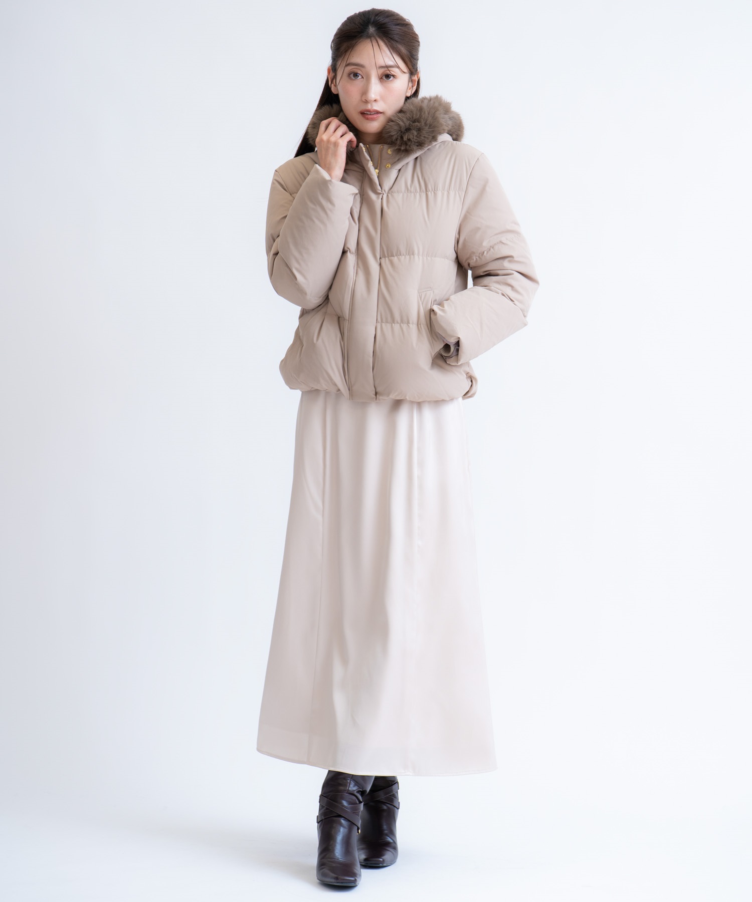 ファー付きショートダウンコート | コート | NOELA OFFICIAL WEB STORE