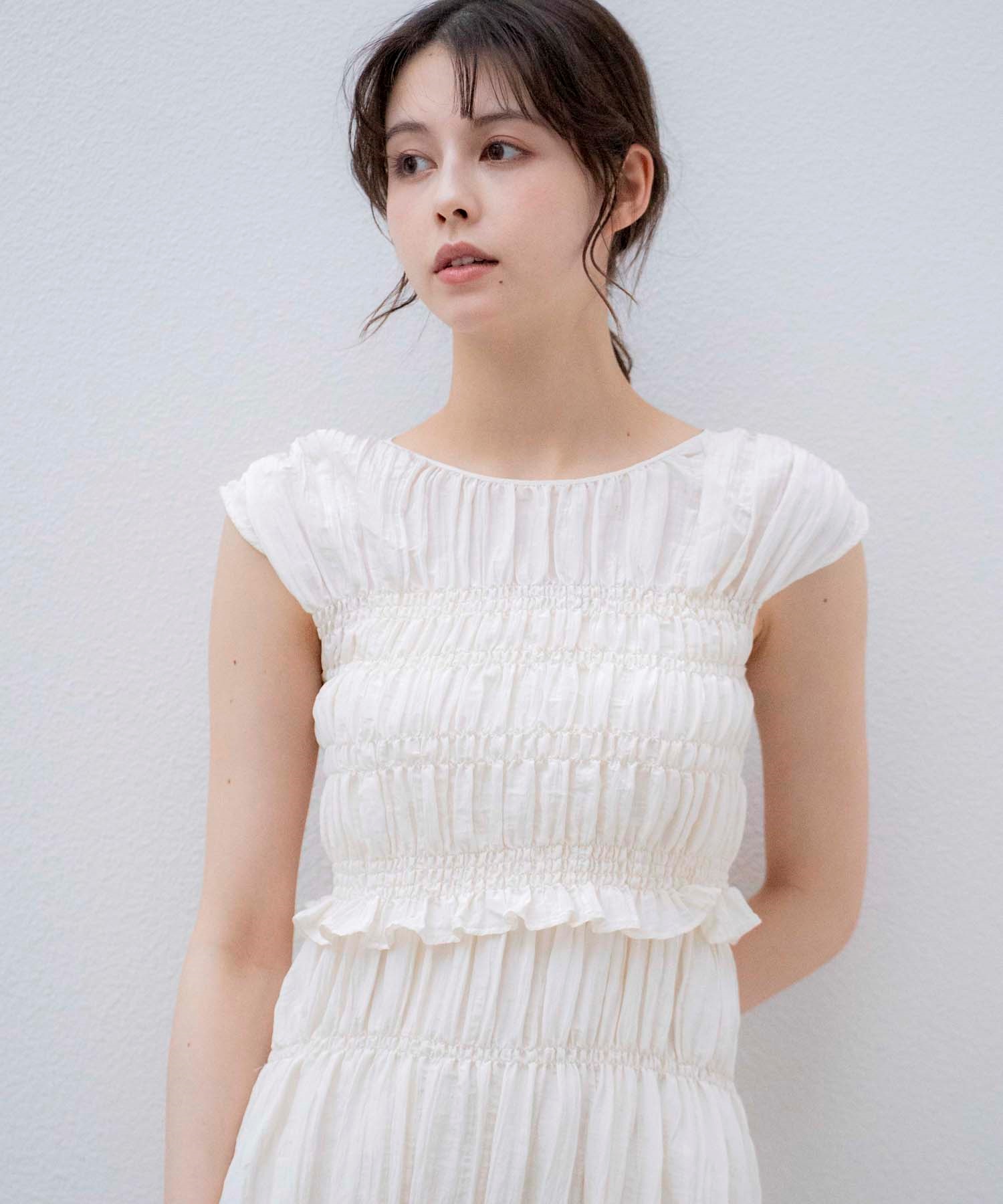 シャーリングキャミワンピ×ブラウスセット | キャミワンピース | NOELA