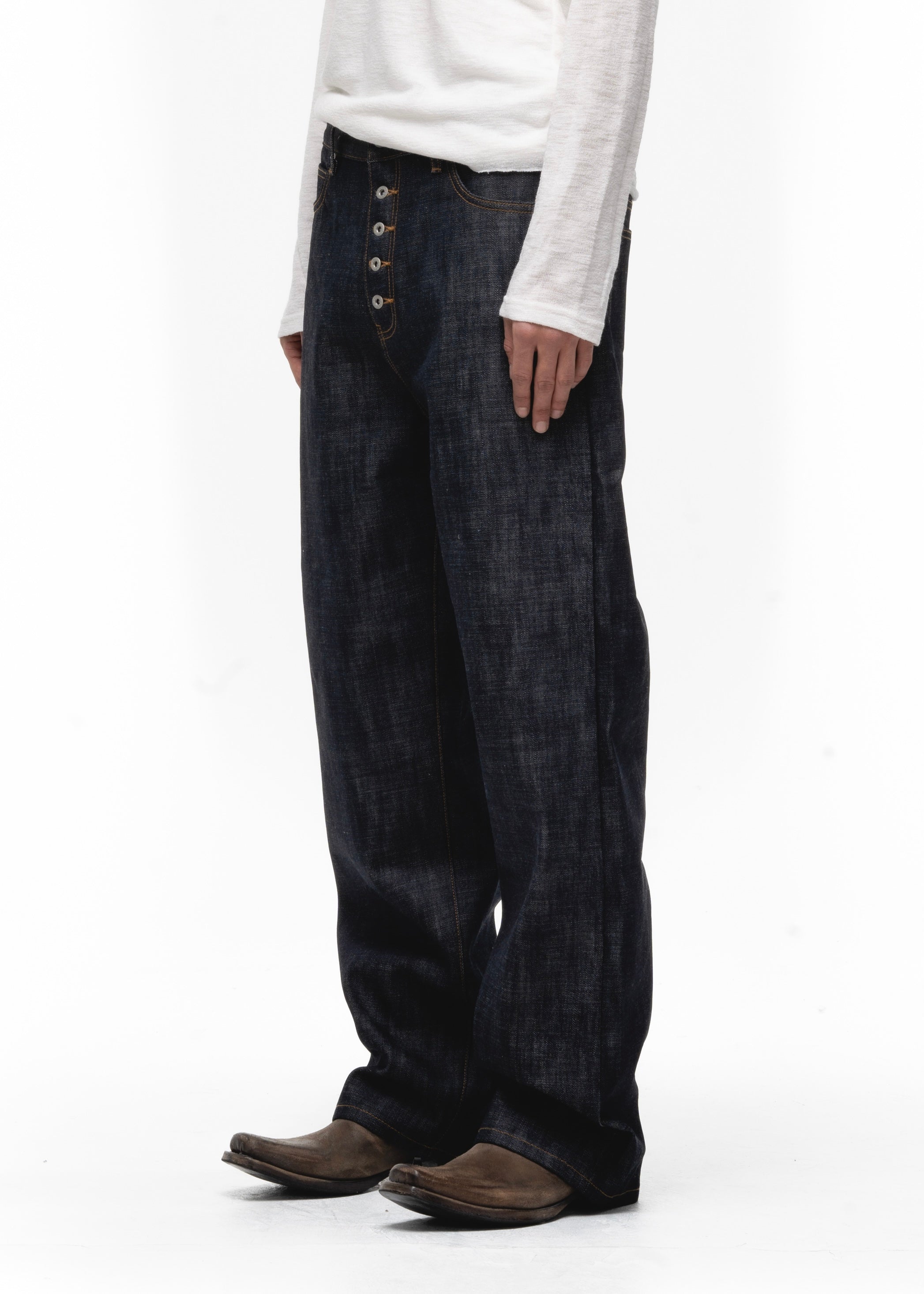 RAW DENIM JAPANESE REGULAR FIT BLUE – NO/FAITH STUDIOS