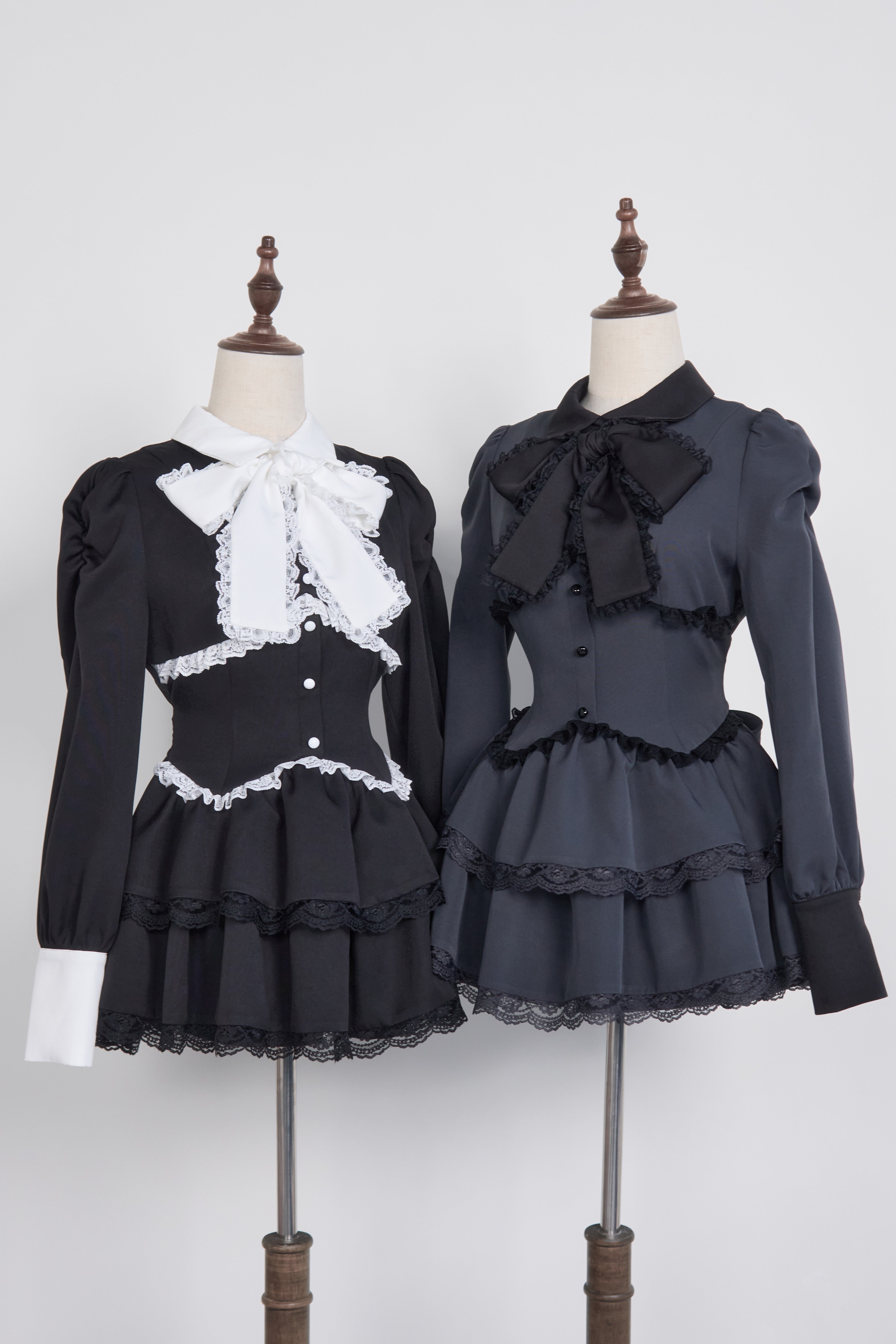 貴族システムボウタイレイヤードミニワンピセット – NoGenki