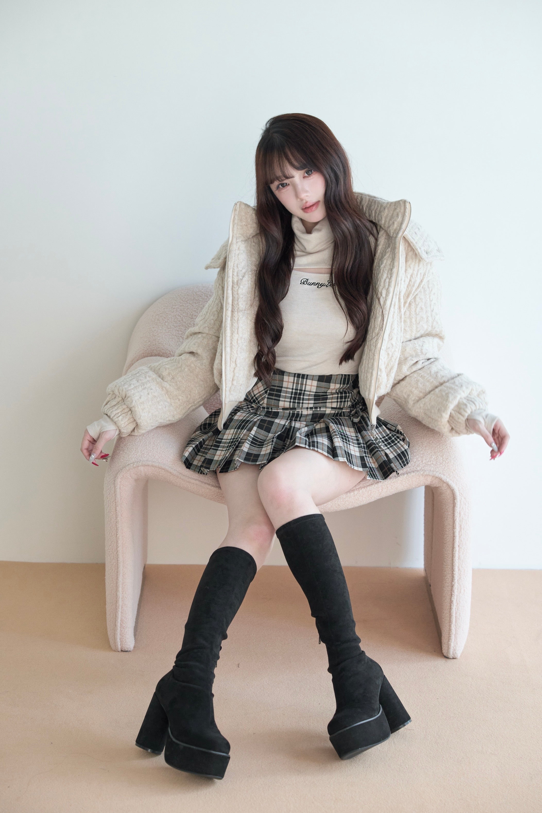 BunnyLis:リボンオフショルダーニットトップス – NoGenki