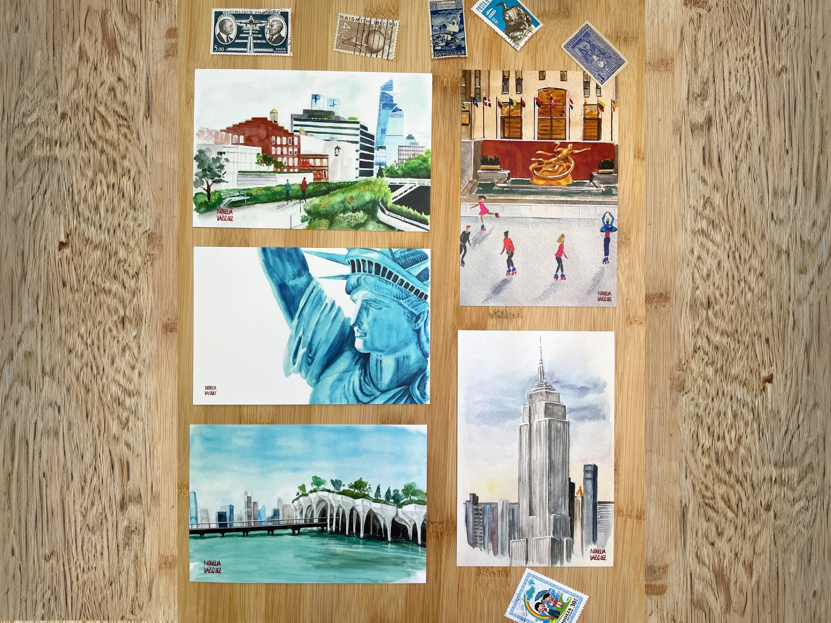New York City Postcard Set | Nohelia Vazquez Art