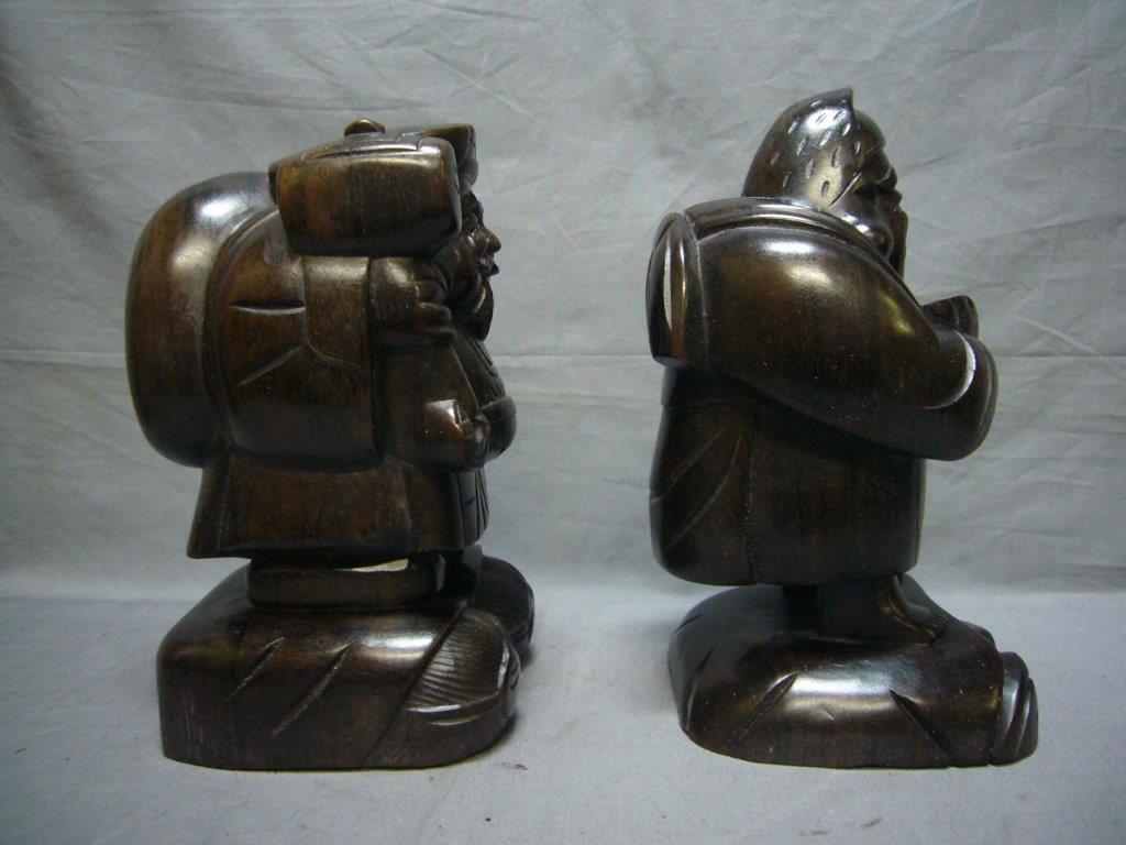 木彫り-黒檀恵比寿大黒