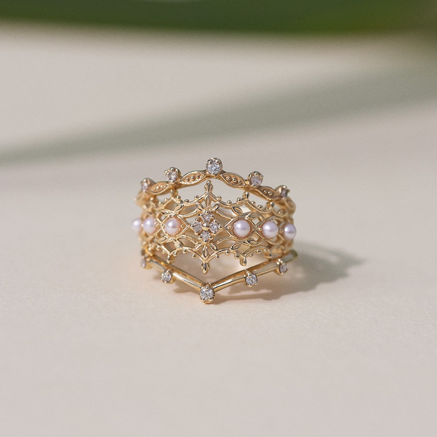 Pocket Ring】K5ダイヤモンドピンキーリング｜ピンキーリング