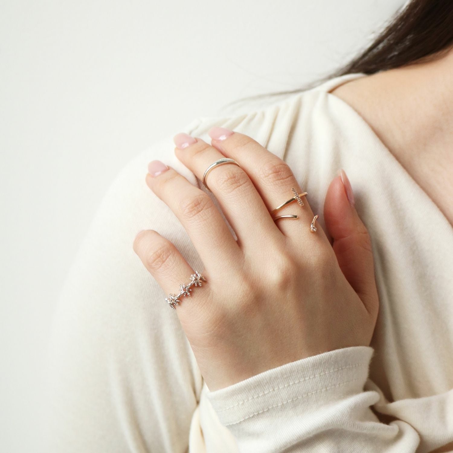 SAORIさんご着用】シルバーピンキーリング｜ピンキーリング｜ノジェス