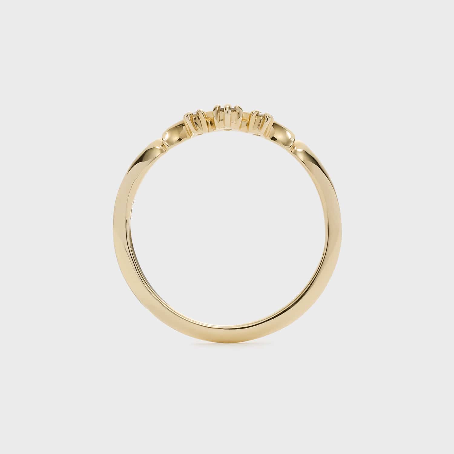 Pocket Ring】K10ダイヤモンドピンキーリング｜Pocket Ring（ピンキー