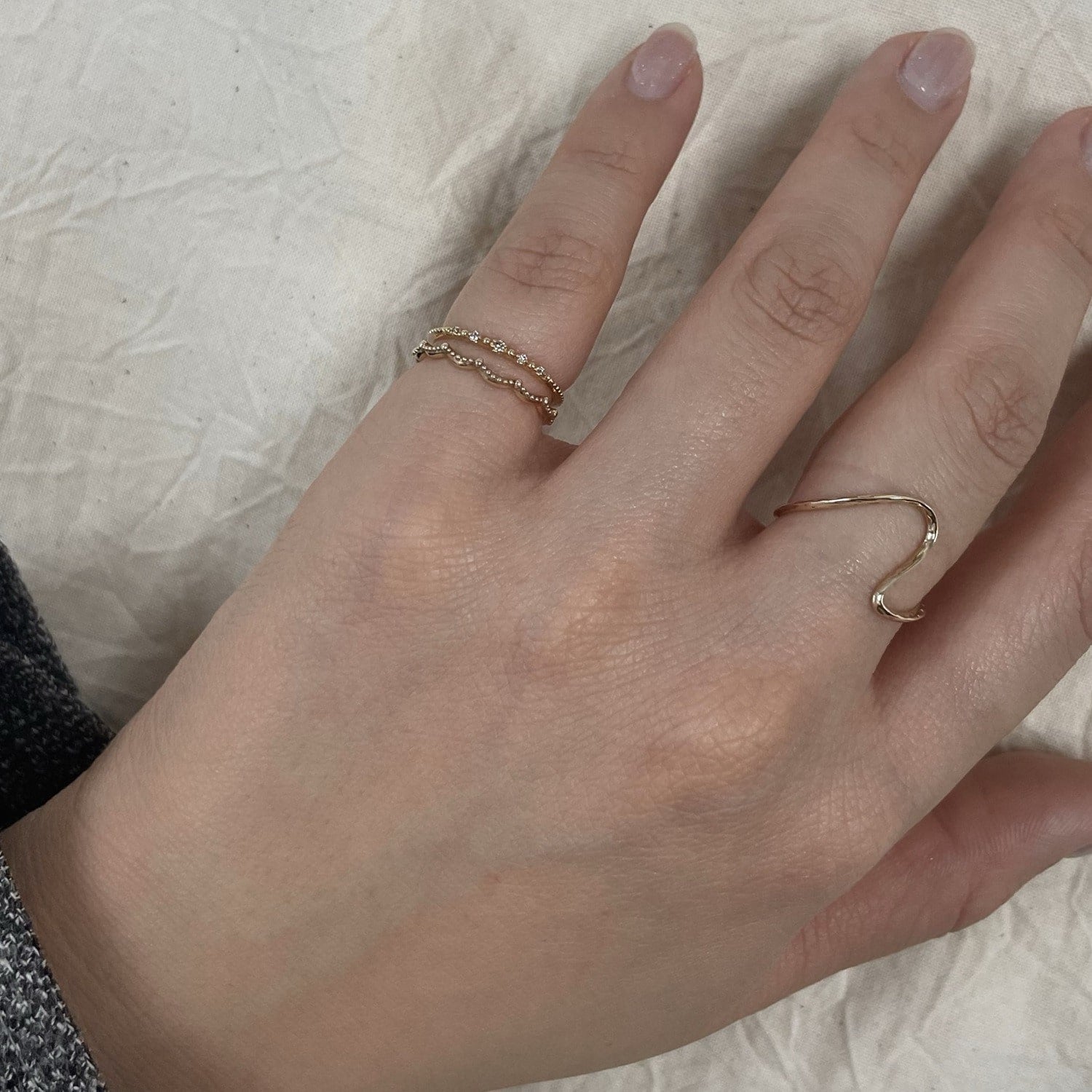 K10ダイヤモンドピンキーリング｜ピンキーリング｜ノジェス 公式