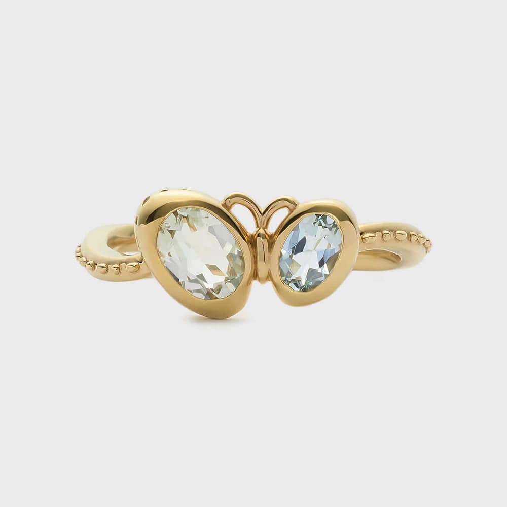 ゴールドクォーツ／アクアマリンリング｜リング｜ノジェス 公式