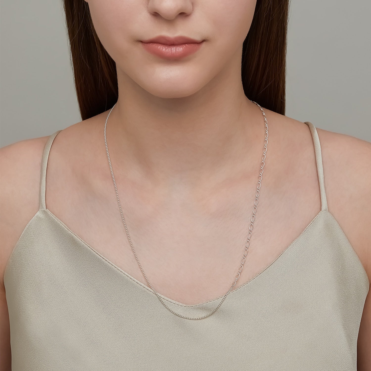 シルバーチェーンネックレス（55cm）｜ネックチェーン｜ノジェス 公式