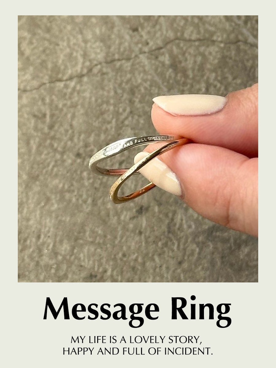 メッセージリングでポジティブに！｜FEAUTRE｜ノジェス アクセサリー