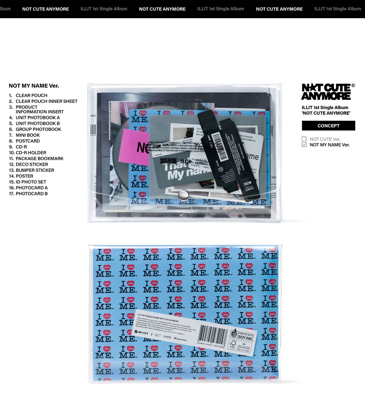 ILLIT NOT CUTE ANYMORE weverse ラキドロ 15枚 ILLIT NOT CUTE