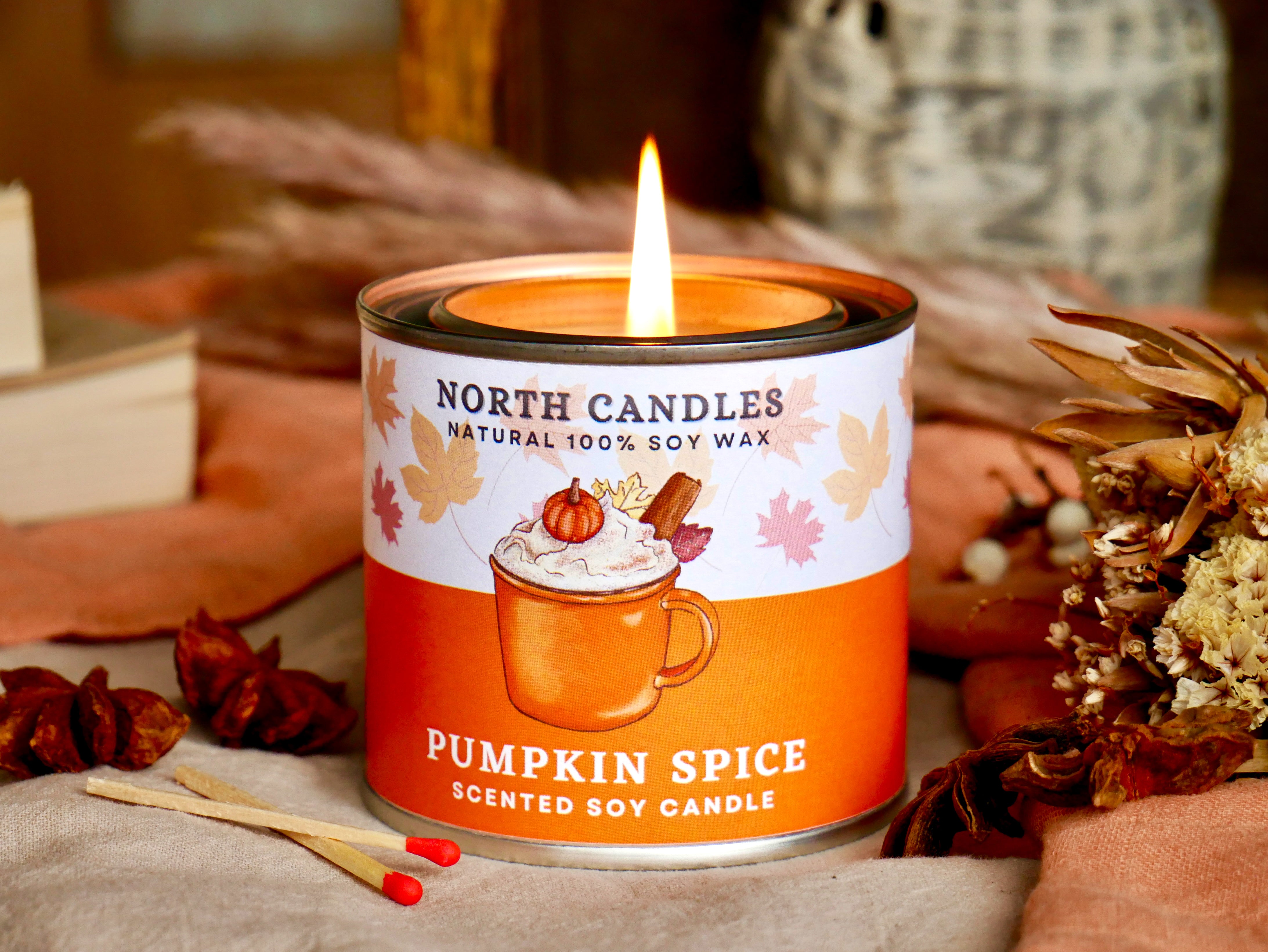 パンプキンスパイスソイキャンドル Pumpkin Spice Candle Japan North