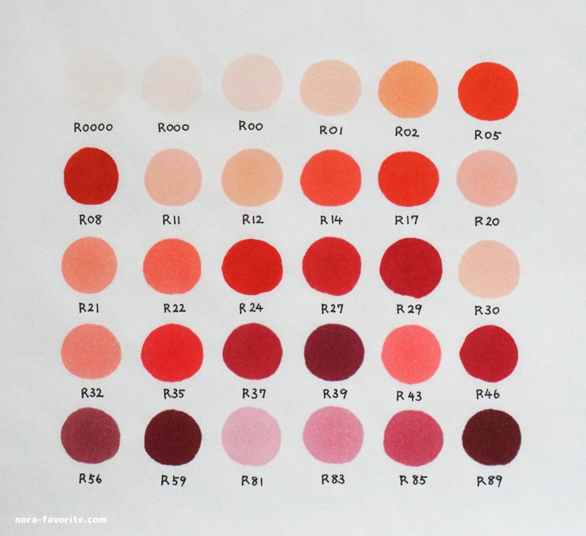 コピックスケッチ】 全358色の色見本をご紹介！(購入した時の失敗談も