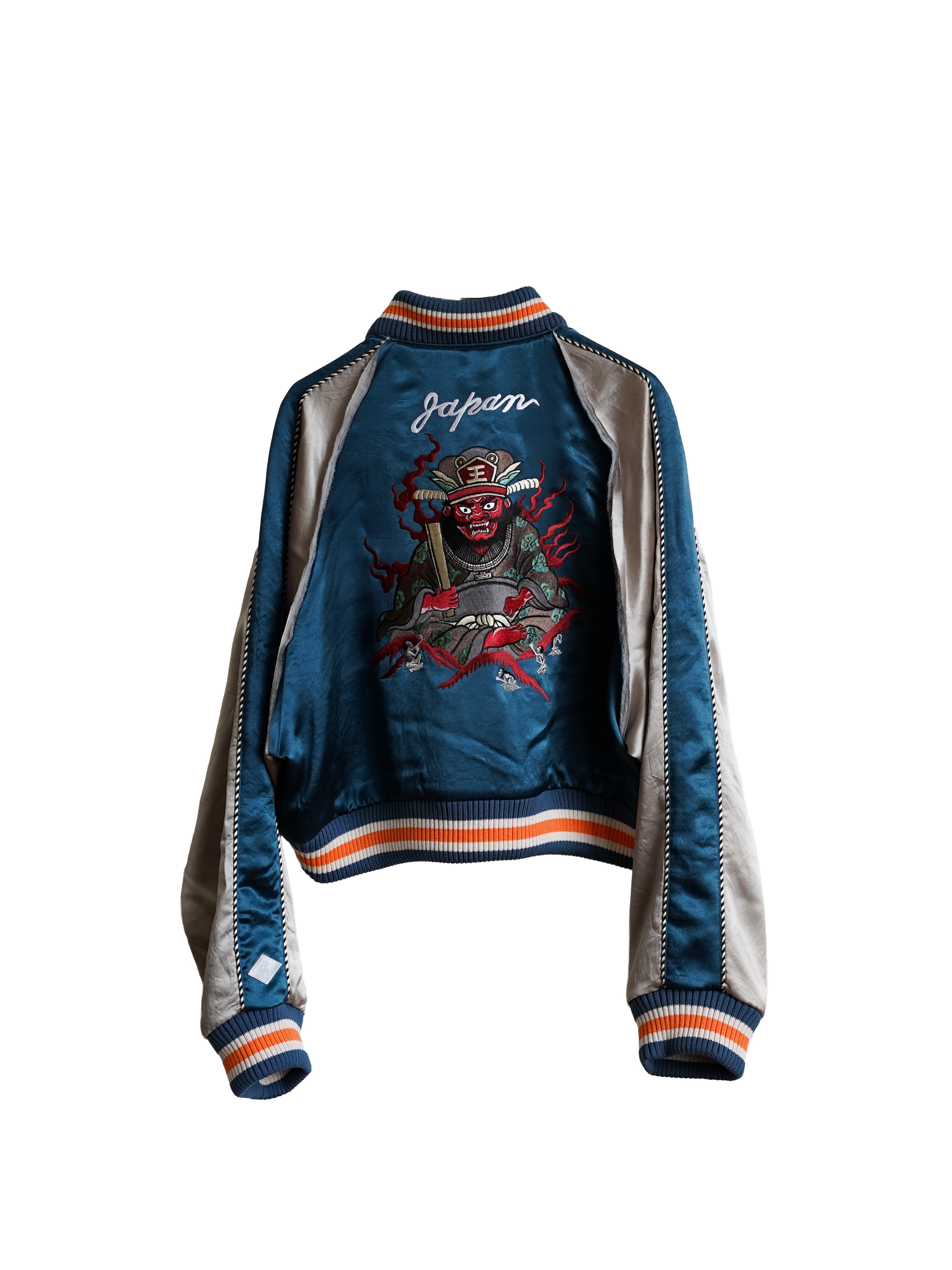 el conductorH CROPPED YAMA KING EMBROIDERED SOURVENIR JKT