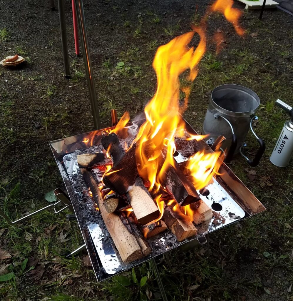 焚き火サイドスタンド Large レビュー SomAbito ソマビト | のすけブログ