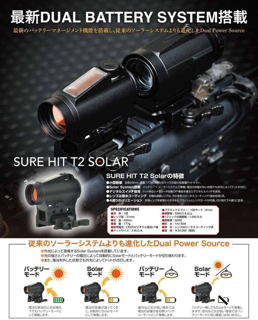 SURE HIT T2 SOLAR 発売開始！！！ | ノーベルアームズ ｜NOVEL ARMS